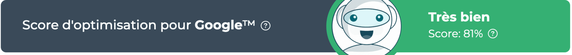 Score SEO avec 1.fr