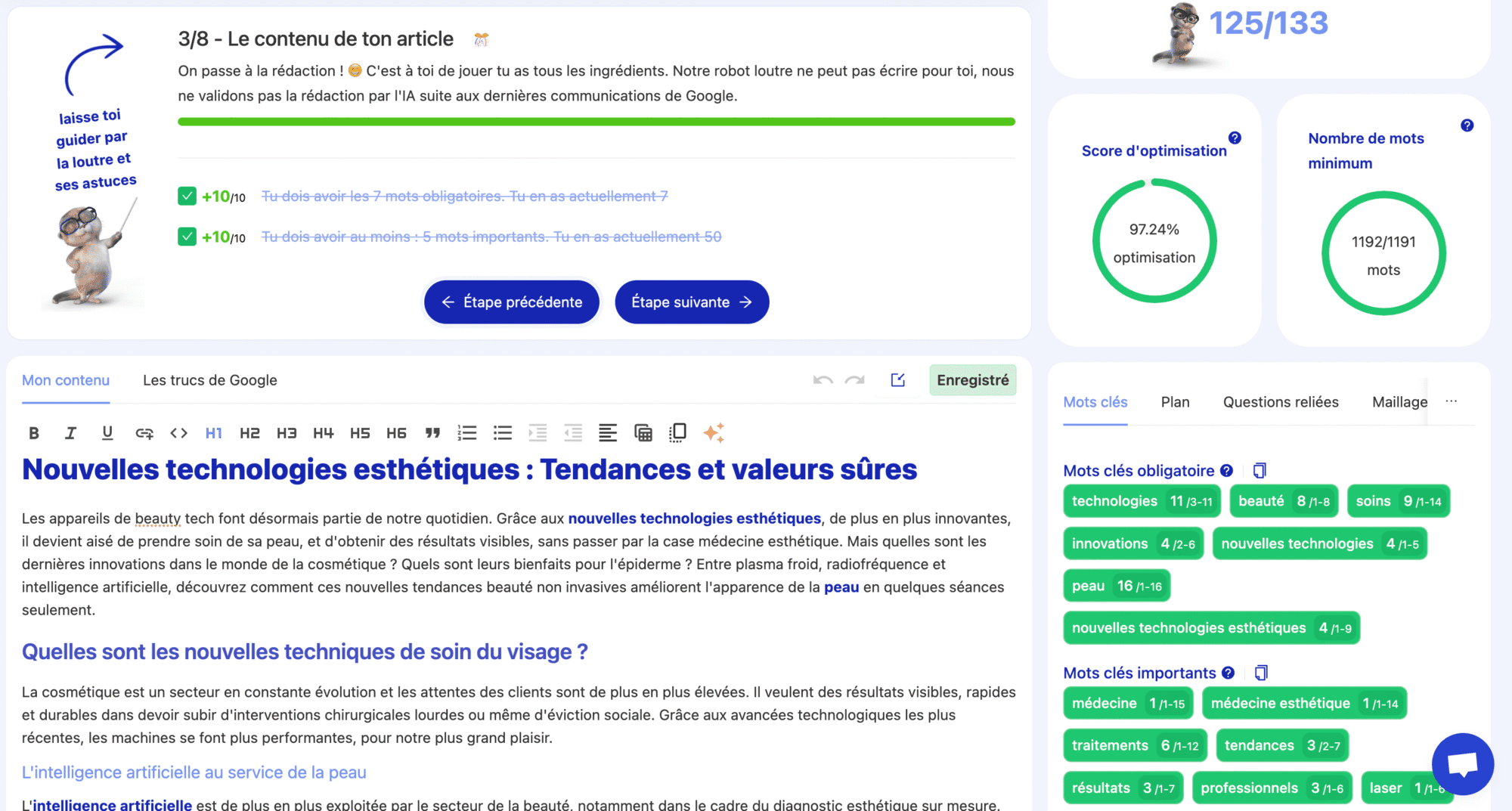 Présentation de l'éditeur de texte Rédiger Sans Migraine, un des meilleurs outils SEO pour l'optimisation sémantique.